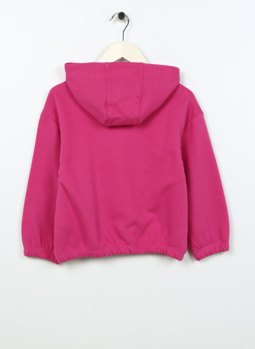 Barbie Pembe Kız Çocuk Kapüşonlu Uzun Kollu Baskılı Sweatshirt 22BW-03   2