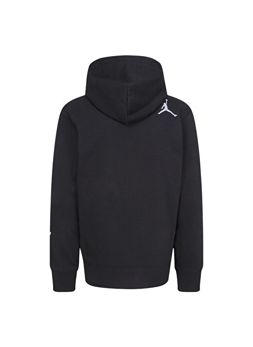 Nike Çocuk Siyah Kapüşonlu Baskılı Sweatshirt 95B702-023JDB MJ MVP HBR FT PO  4