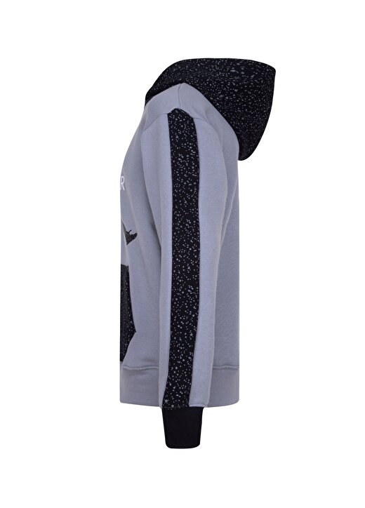 Nike Çocuk Gri Kapüşonlu Baskılı Sweatshirt 95B781-G5QJDB AIR SPECKLEFTPOHOODIE 3