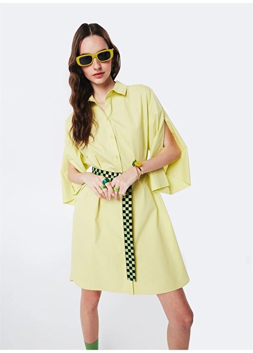 Twist Sarı Kadın Elbise 1