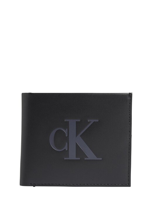 Calvin Klein Siyah Erkek Cüzdan MONOGRAM SOFT BIFOLD W/COIN 1