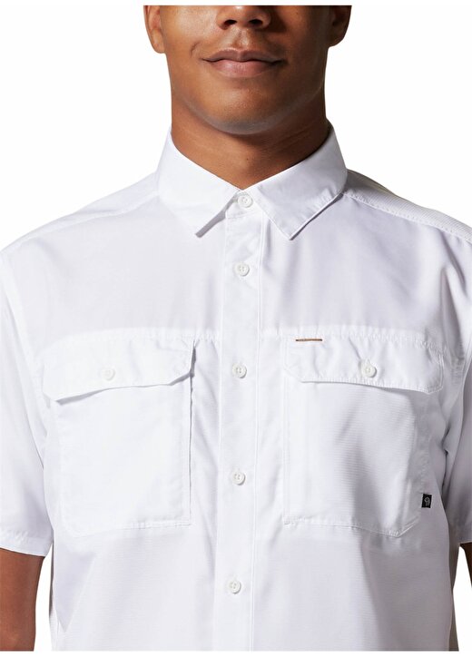 Mountain Hardwear Düz Beyaz Erkek Gömlek 1648771100 OM7044 1