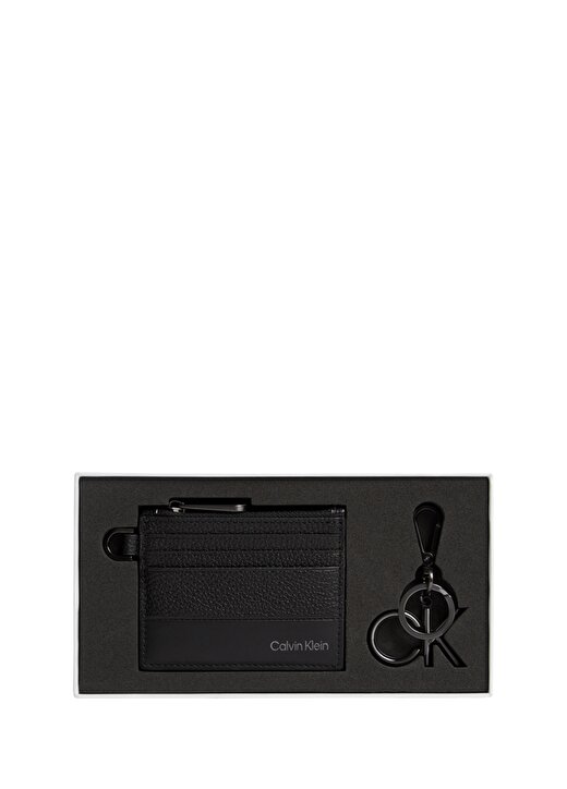 Calvin Klein Siyah Anahtarlık-Kartlık Tk SUBTLE MIX CARDHOLDER + KEYFOB 2