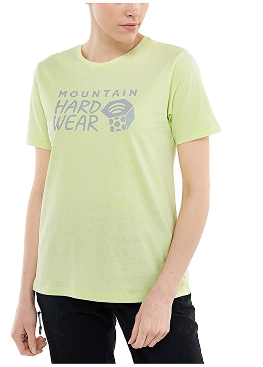 Mountain Hardwear O Yaka Baskılı Sarı Kadın T-Shirt 9110121783 MT0024 1