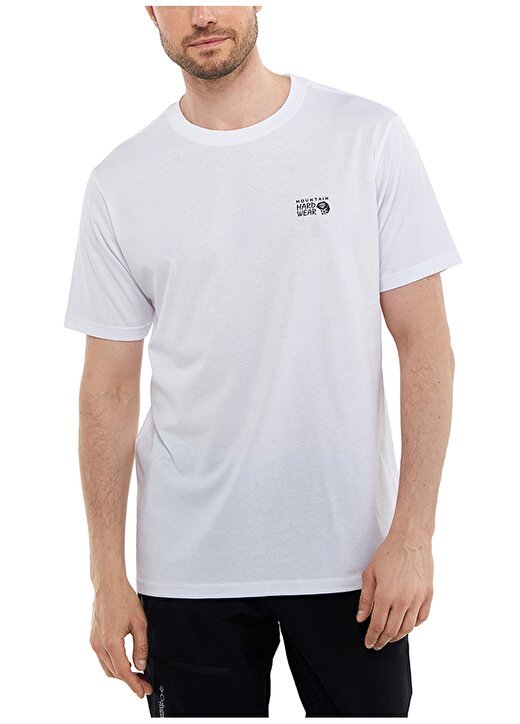 Mountain Hardwear O Yaka Baskılı Beyaz Erkek T-Shirt 9110111100 MT0010 1
