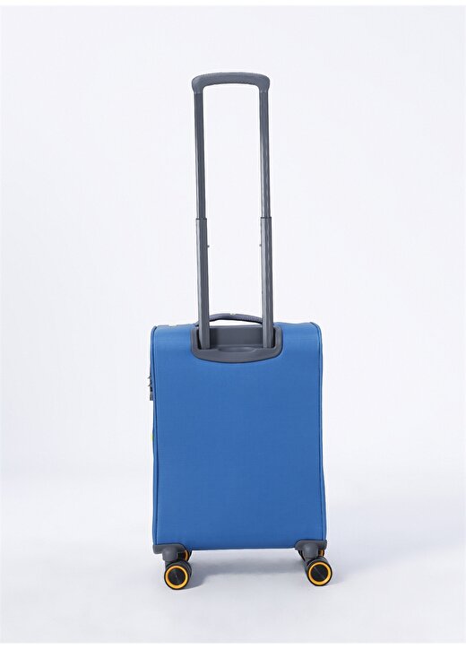 Pierre Cardin Mavi Kabin Boy Çekçekli Kumaş Valiz 04PC6000-03 3