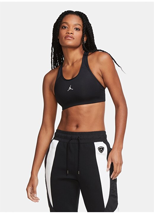 Nike Siyah Kadın Yuvarlak Yaka Düz Sporcu Sütyeni CW2426 010 W J JUMPMAN BRA 2