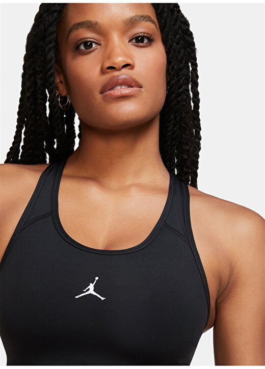 Nike Siyah Kadın Yuvarlak Yaka Düz Sporcu Sütyeni CW2426 010 W J JUMPMAN BRA 3