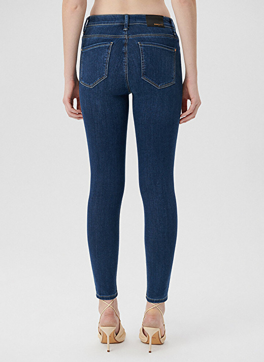 Mavi TESS Indigo GOLD PREM Normal Bel Ankle Paça Skinny Fit Kadın Denim Pantolon M100328-82232 4