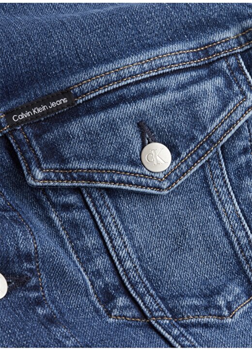 Calvin Klein Jeans Erkek Düz Denim Ceket J30J321007-1BJ_MODERN ESSENTIAL DEN 2