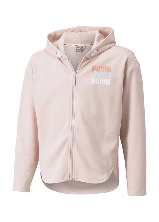 Puma Düz Kız Çocuk Pembe Sweatshirt 58923836 Alpha Full-Zip Jacket 1