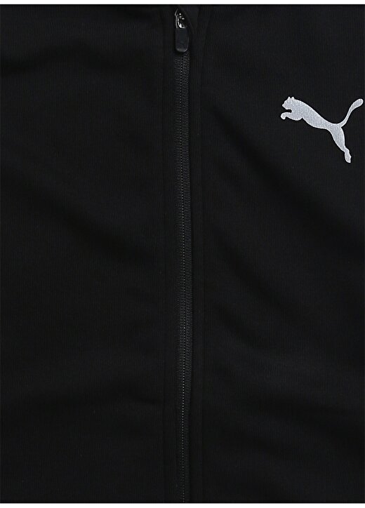 Puma Siyah Erkek Çocuk Kapüşonlu Uzun Kollu Düz Sweatshirt 58920201 Active Sport Full-Zip Hood 4
