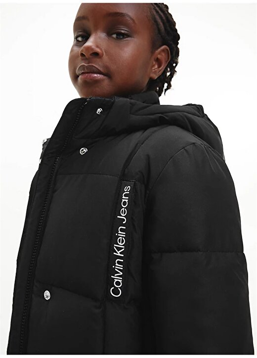 Calvin Klein Siyah Kız Çocuk Mont IG0IG01548 4