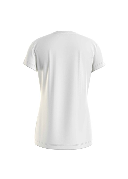 Calvin Klein Düz Beyaz Kız Çocuk T-Shirt IG0IG01470 4