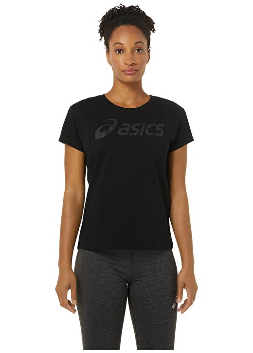 Asics Siyah Kadın T-Shirt 2032C411-503 ASICS BIG LOGO TEE III 1
