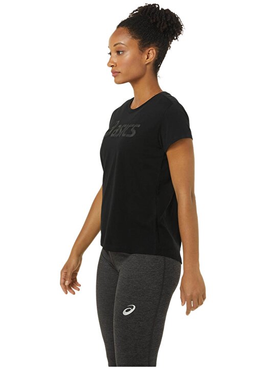 Asics Siyah Kadın T-Shirt 2032C411-503 ASICS BIG LOGO TEE III 4