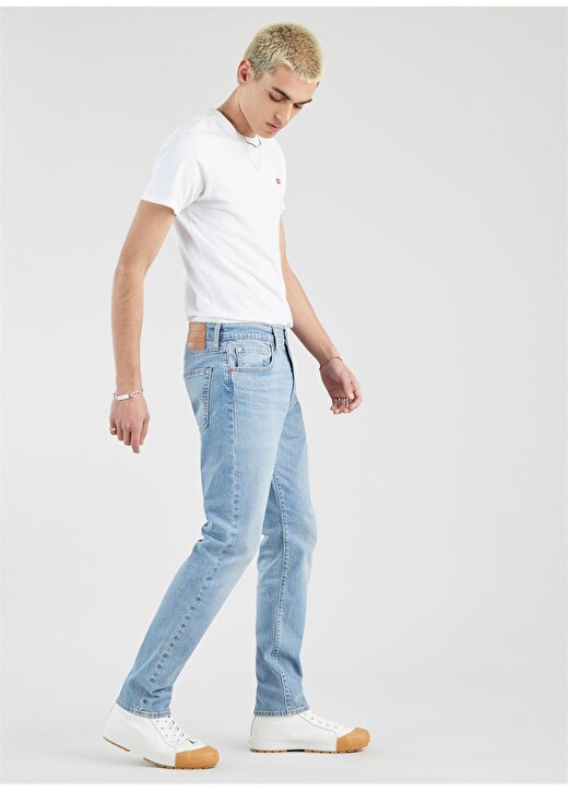 Levis Yüksek Bel Slim Tapered Açık Lacivert Erkek Organik Pamuk Denim Pantolon 512 SLIM TAPER TABOR PLEAZY 3
