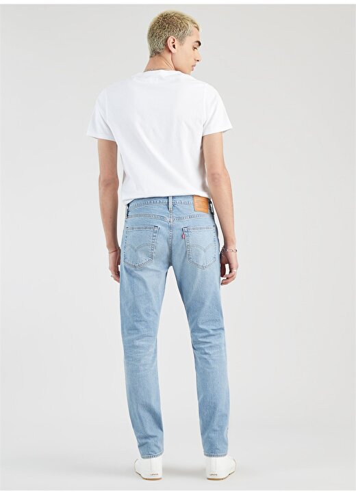 Levis Yüksek Bel Slim Tapered Açık Lacivert Erkek Organik Pamuk Denim Pantolon 512 SLIM TAPER TABOR PLEAZY 4