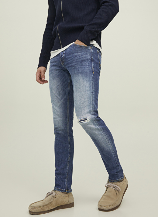 Jack & Jones 12213182_JJIGLENN JJORIGINAL RA 094 Erkek Düşük Bel Slim Fit  Denim Pantolon 3