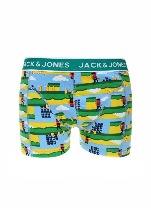 Jack & Jones Koyu Yeşil Erkek Boxer 12225091_JACGAME TRUNK TRY 1
