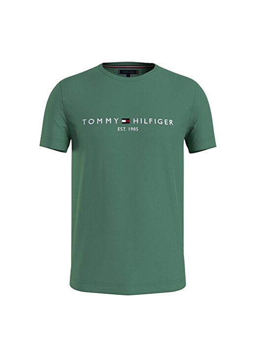 Tommy Hilfiger Yeşil Erkek T-Shirt 1