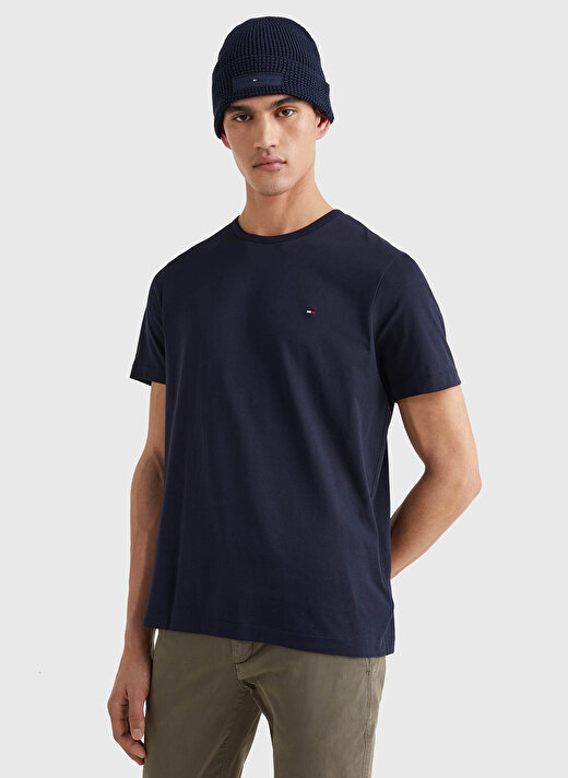 Tommy Hilfiger Mavi Erkek T-Shirt MW0MW24557DW5 3