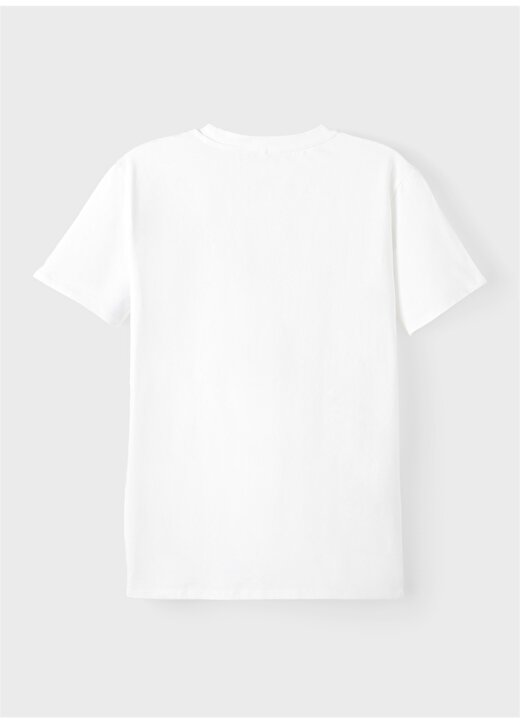Lmtd Beyaz Erkek Çocuk O Yaka Kısa Kollu Baskılı T-Shirt NLNALFI UNIVERSITY SS TOP PARK 2