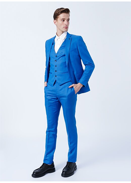 Altınyıldız Classics Normal Bel Extra Slim Saks Erkek Takım Elbise 4A3122200009 2