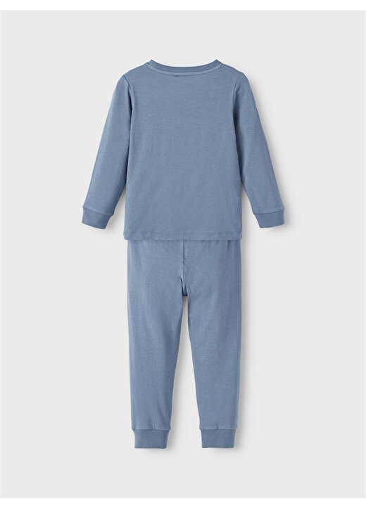 Name İt Mavi Erkek Çocuk O Yaka Baskılı Pijama Takımı NMMJOOST MICKEY NIGHTSET WDI 2