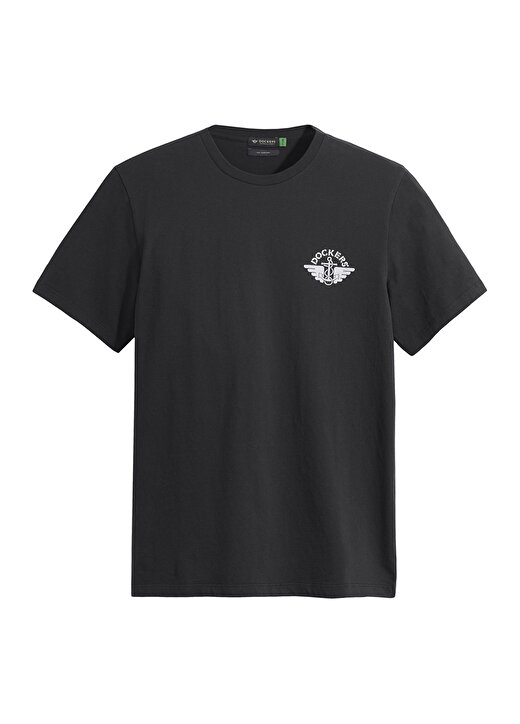 Dockers Slim Fit Siyah Erkek Logo T-Shirt A1103-0129 1