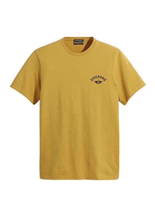 Dockers Slim Fit Sarı Erkek Logo T-Shirt A1103-0134 1