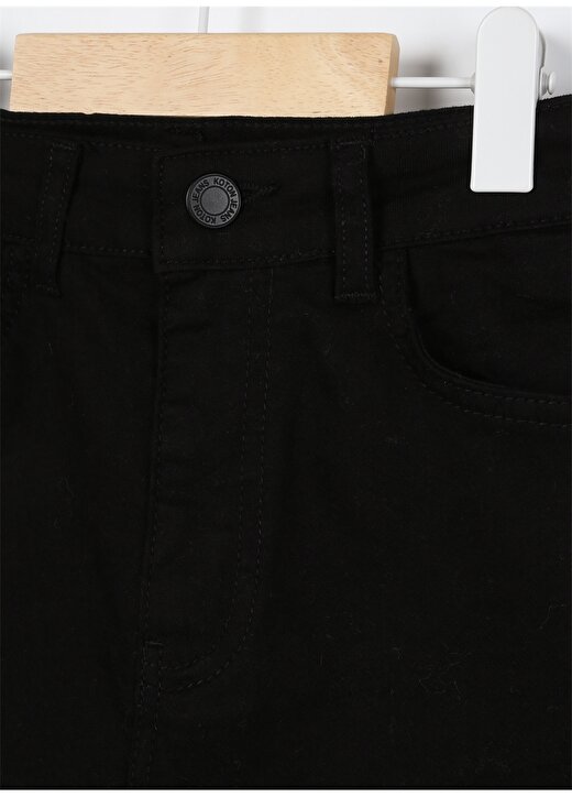 Koton Normal Bel Dar Paça Skinny Fit Siyah Kadın Denim Pantolon 3WAL40027MD 3