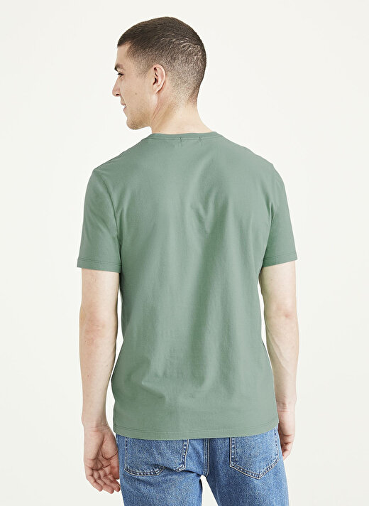 Dockers Slim Fit Yeşil Erkek Logo T-Shirt A1103-0133 2