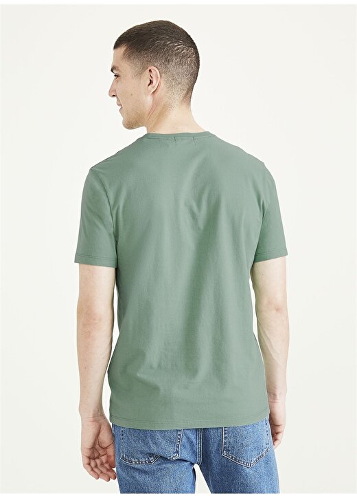 Dockers Slim Fit Yeşil Erkek Logo T-Shirt A1103-0133 2