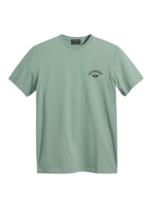 Dockers Slim Fit Yeşil Erkek Logo T-Shirt A1103-0133 3