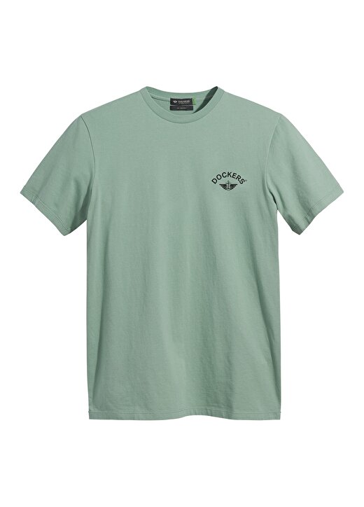 Dockers Slim Fit Yeşil Erkek Logo T-Shirt A1103-0133 3