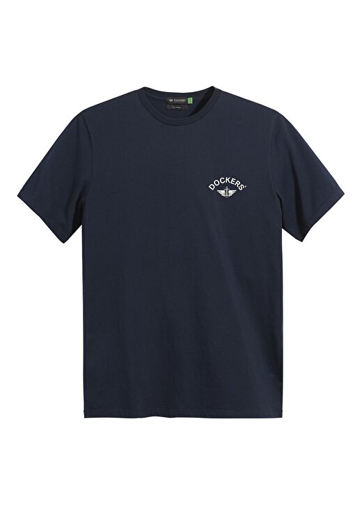 Dockers Slim Fit Mavi Erkek Logo T-Shirt A1103-0132 1