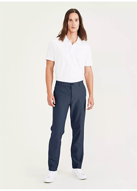 Dockers Slim Fit Mavi Erkek Smart 360 Comfort Knit Chino Pantolon A1419-0008 1