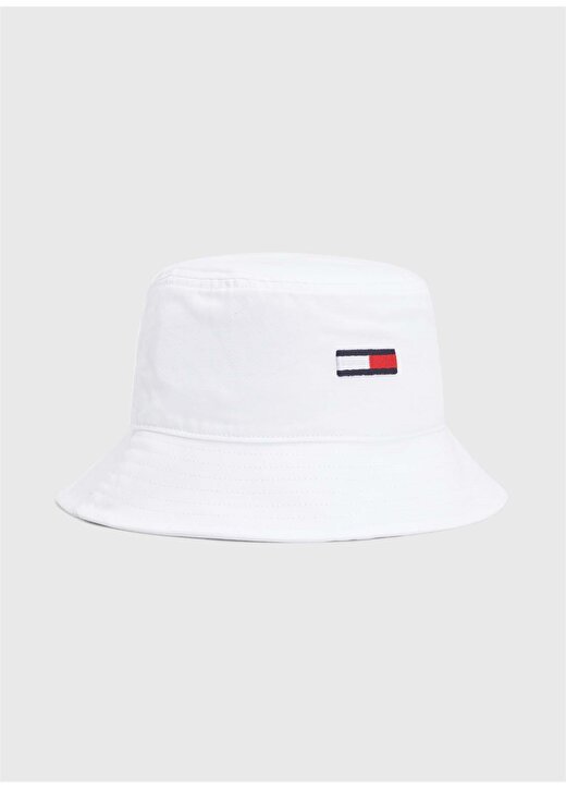 Tommy Hilfiger Beyaz Bucket Şapka AM0AM07525YBR 1