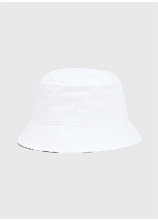 Tommy Hilfiger Beyaz Bucket Şapka AM0AM07525YBR 2