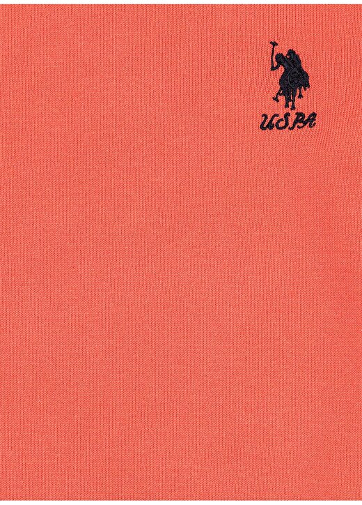 U.S. Polo Assn. Bisiklet Yaka Düz Kırmızı Kız Çocuk Kazak KCB01-SK22 3