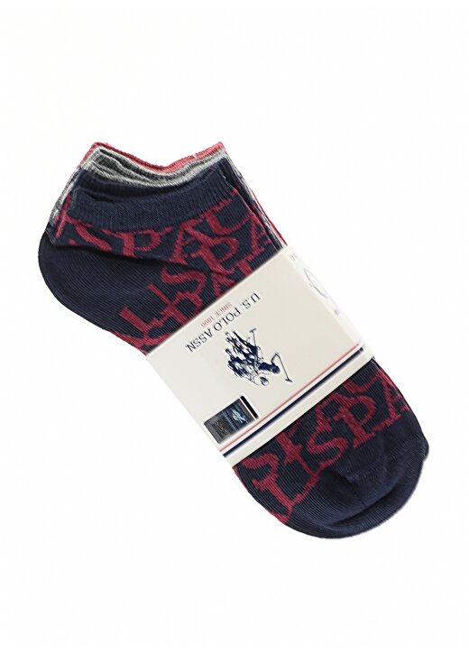 U.S. Polo Assn. Lacivert Kadın Çorap 5'Lİ PAKET USPAWOMEN-SK22 1
