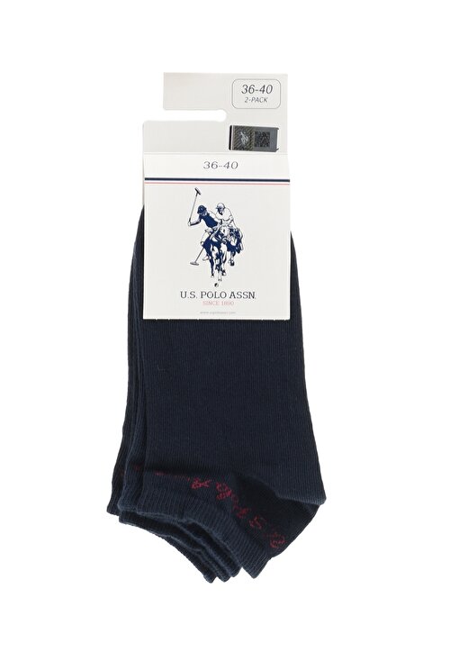 U.S. Polo Assn. Lacivert Kadın Çorap 2'Lİ PAKET CORASK22-2 1