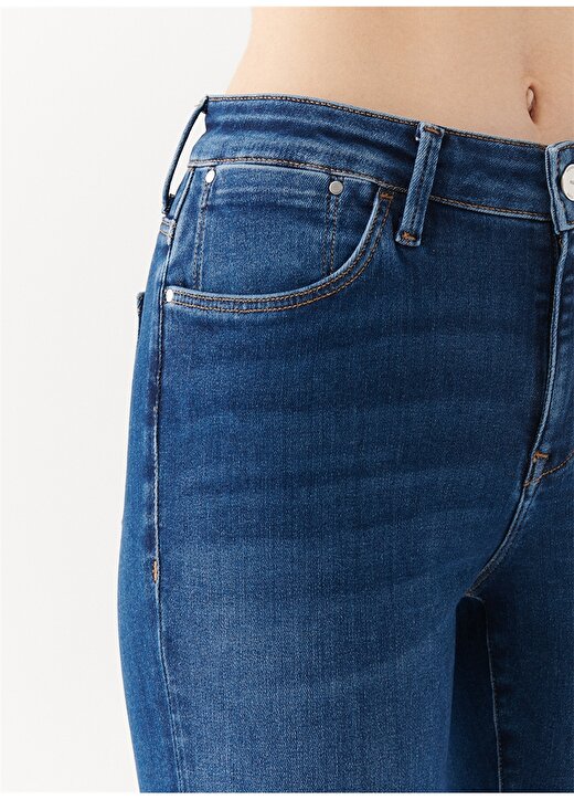 Mavi Yüksek Bel Ankle Paça Skinny Fit Kadın Denim Pantolon M100328-82965 TESS Dark Premium Blu 2