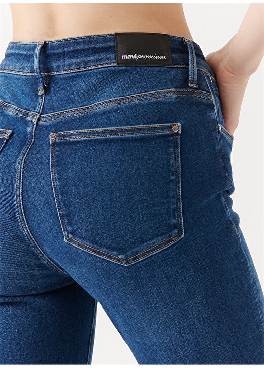 Mavi Yüksek Bel Ankle Paça Skinny Fit Kadın Denim Pantolon M100328-82965 TESS Dark Premium Blu 3