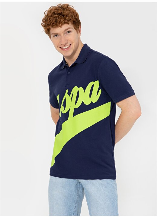 U.S. Polo Assn. Polo Yaka Lacivert Erkek T-Shirt CABEL 3