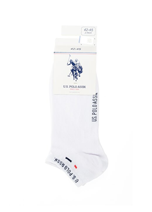 U.S. Polo Assn. Erkek Beyaz Çorap JAMES-SK22-2.BY0001 1