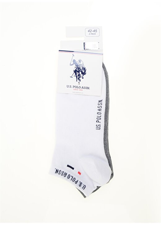 U.S. Polo Assn. Erkek Beyaz Çorap JAMES-SK22-2.VR013 1