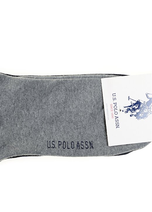 U.S. Polo Assn. Gri Melanj Erkek Çorap JAMES-SK22-2.VR086 1