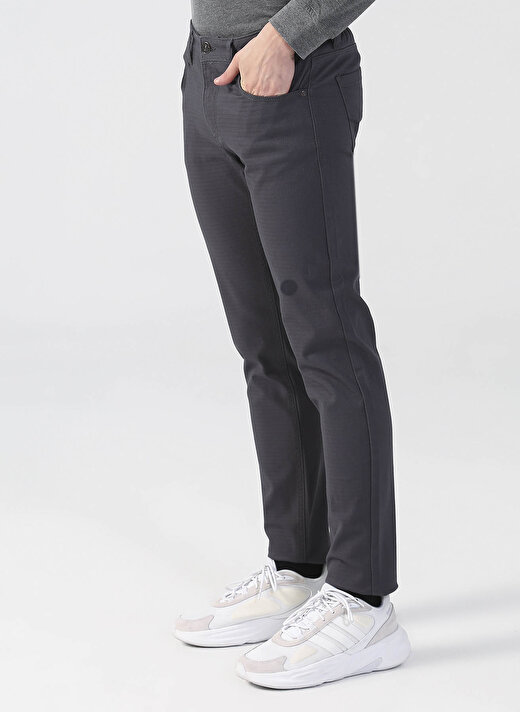 U.S. Polo Assn. Normal Bel Normal Paça Slim Fit Gri Erkek Pantolon MICEL22K 3